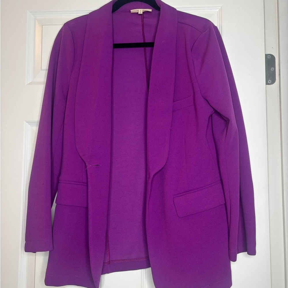 MELLODAY Vibrant Purple Blazer